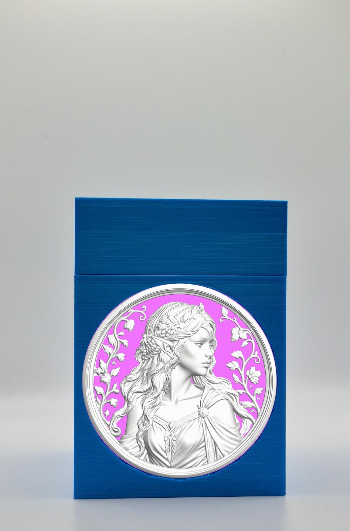 Elf Maiden Card Box — Blue