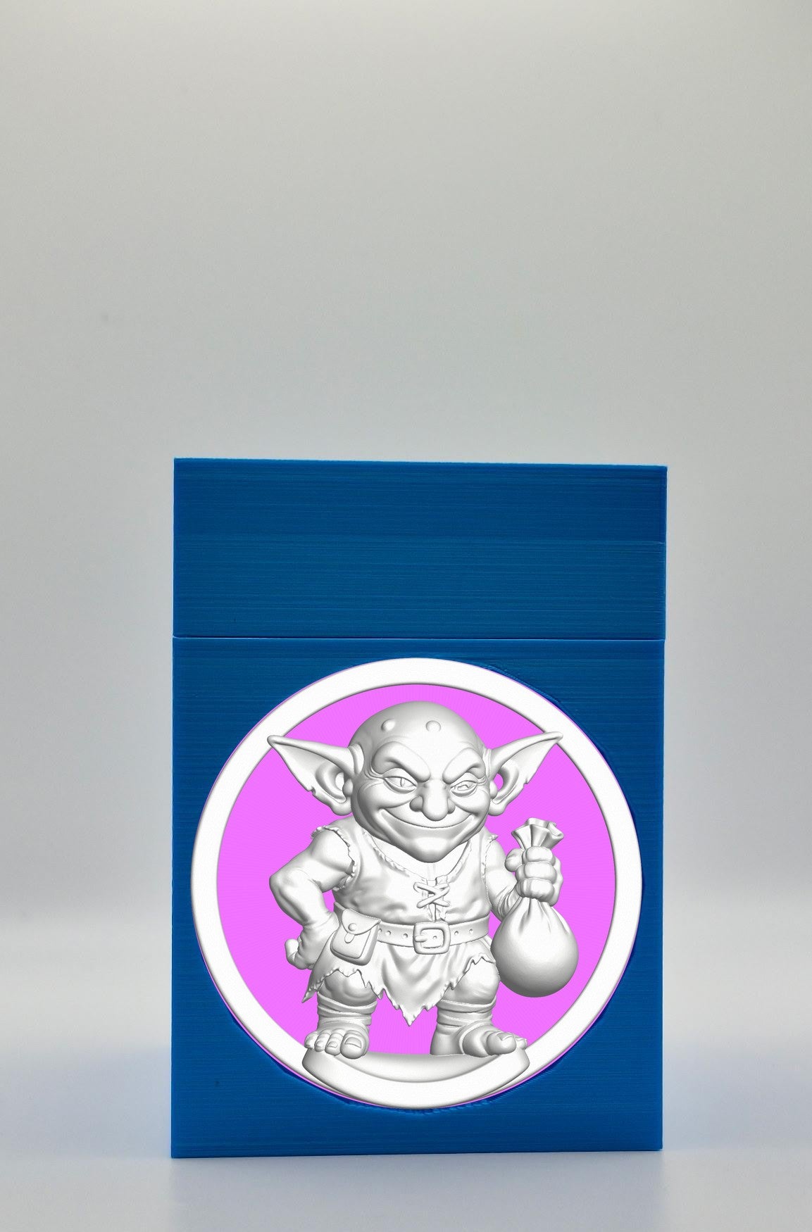 Greedy Goblin Card Box — Blue