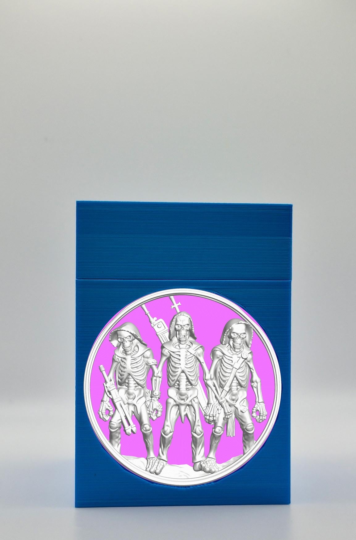 Skeleton Army Card Box — Blue