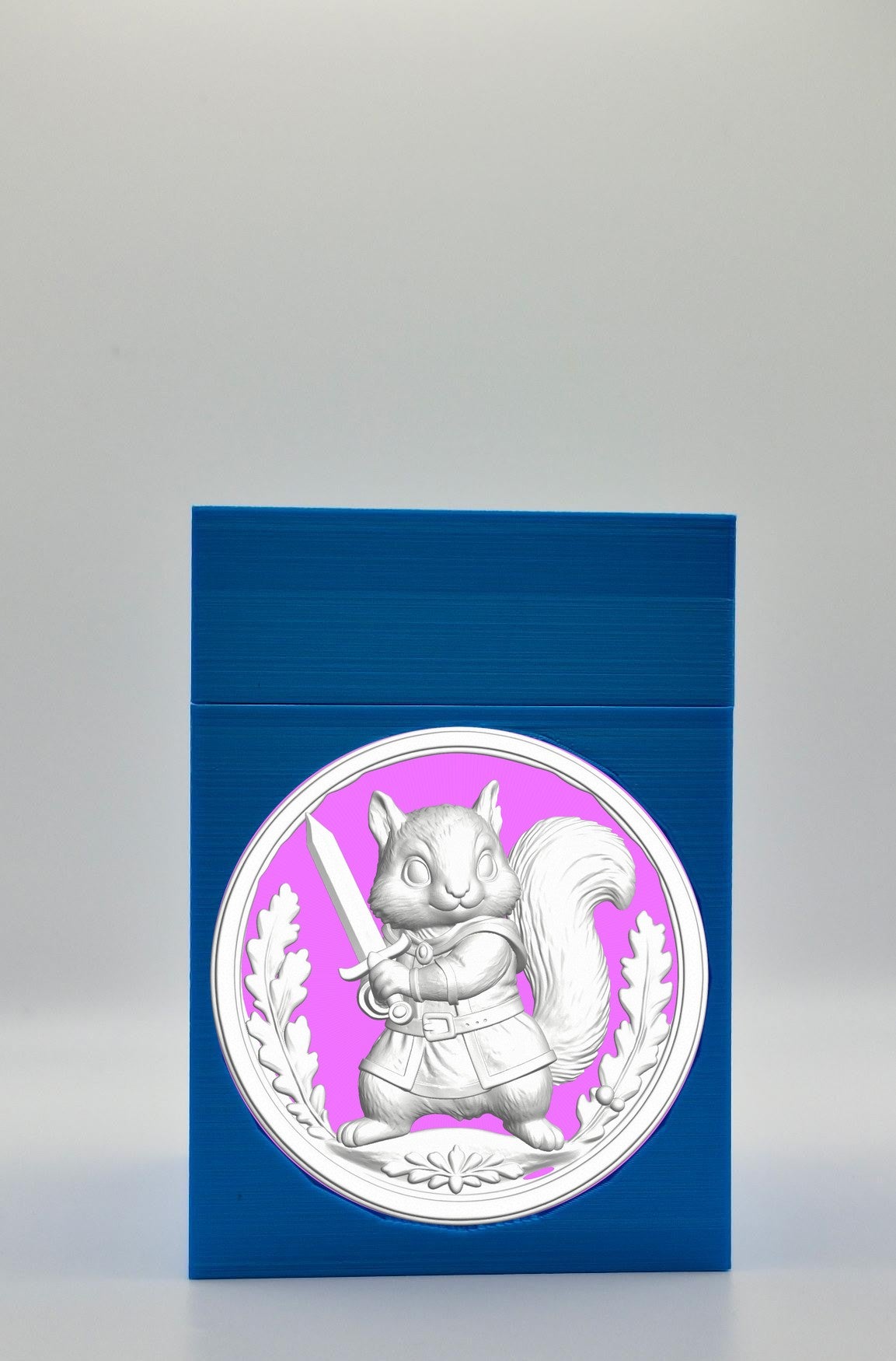 Squirrel Card Box — Blue