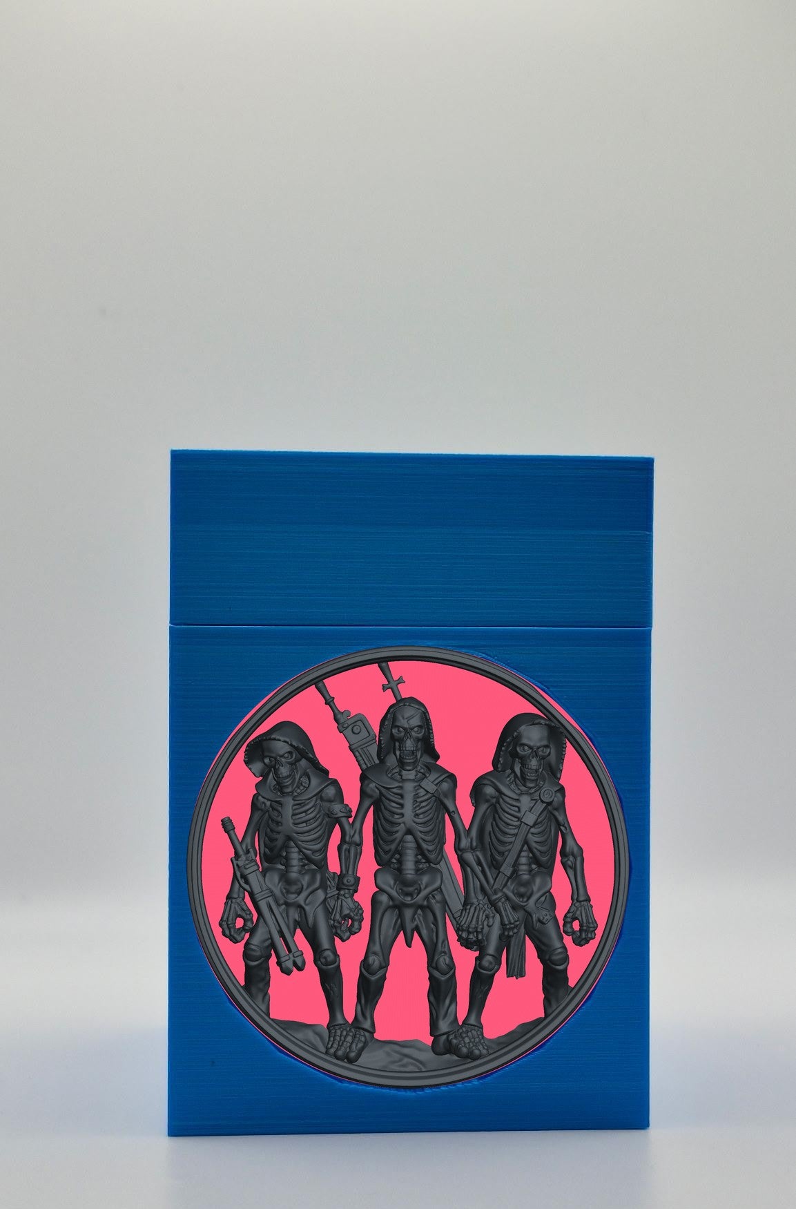 Skeleton Army Card Box — Blue