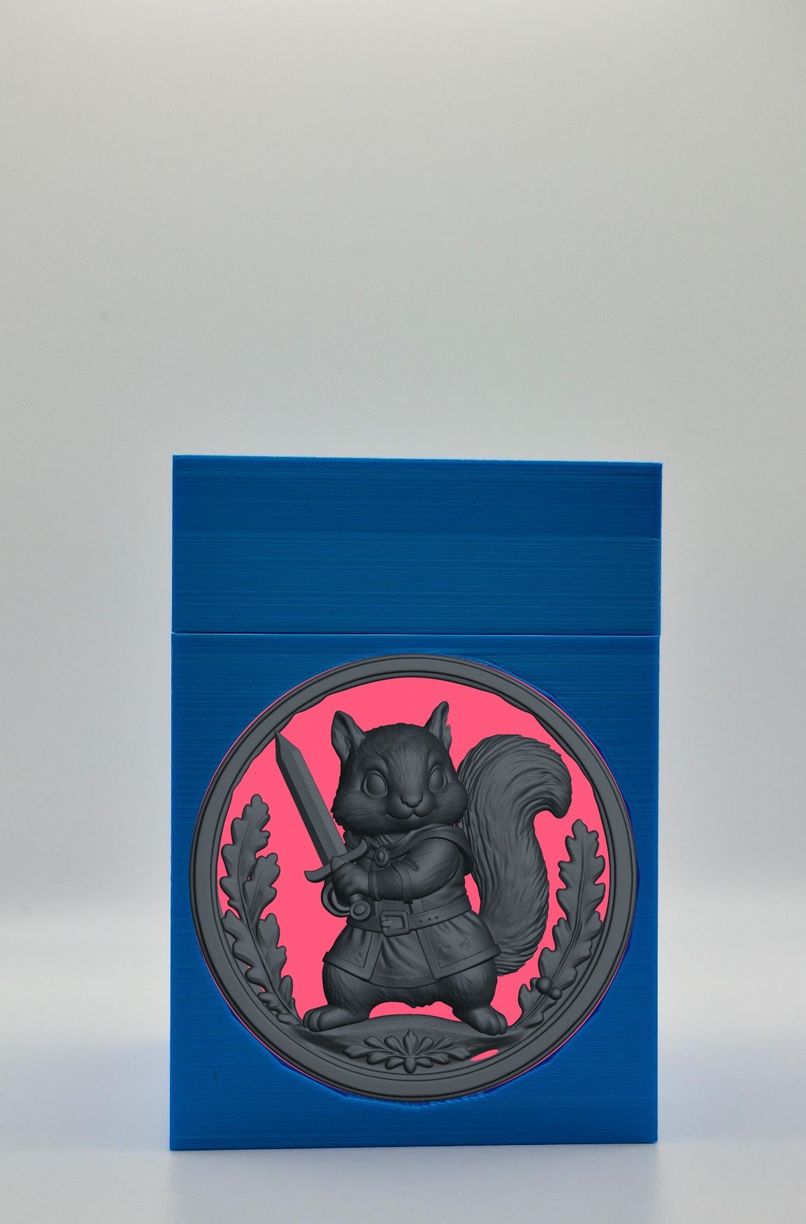 Squirrel Card Box — Blue