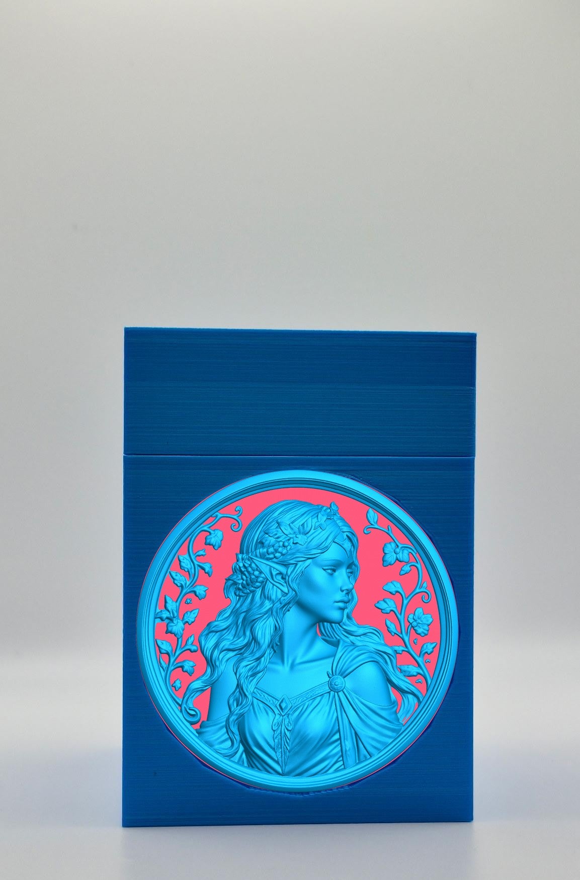 Elf Maiden Card Box — Blue