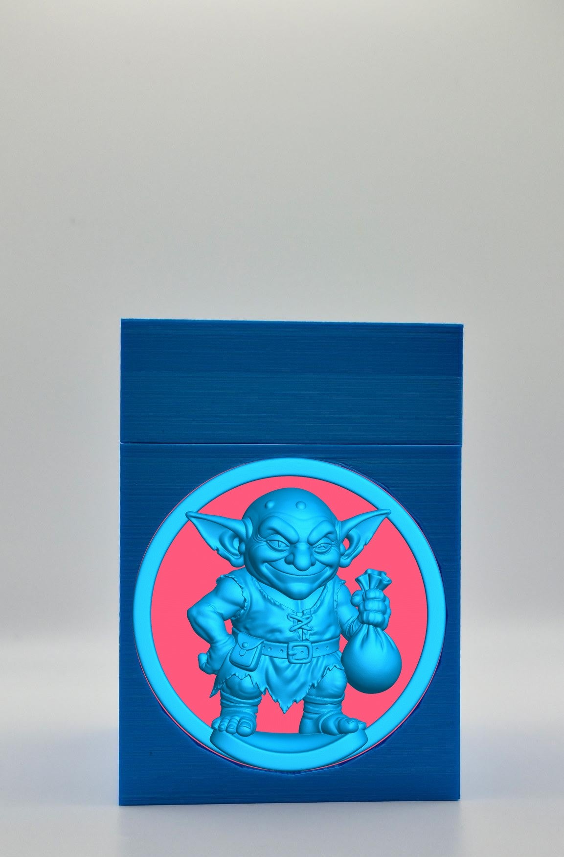 Greedy Goblin Card Box — Blue