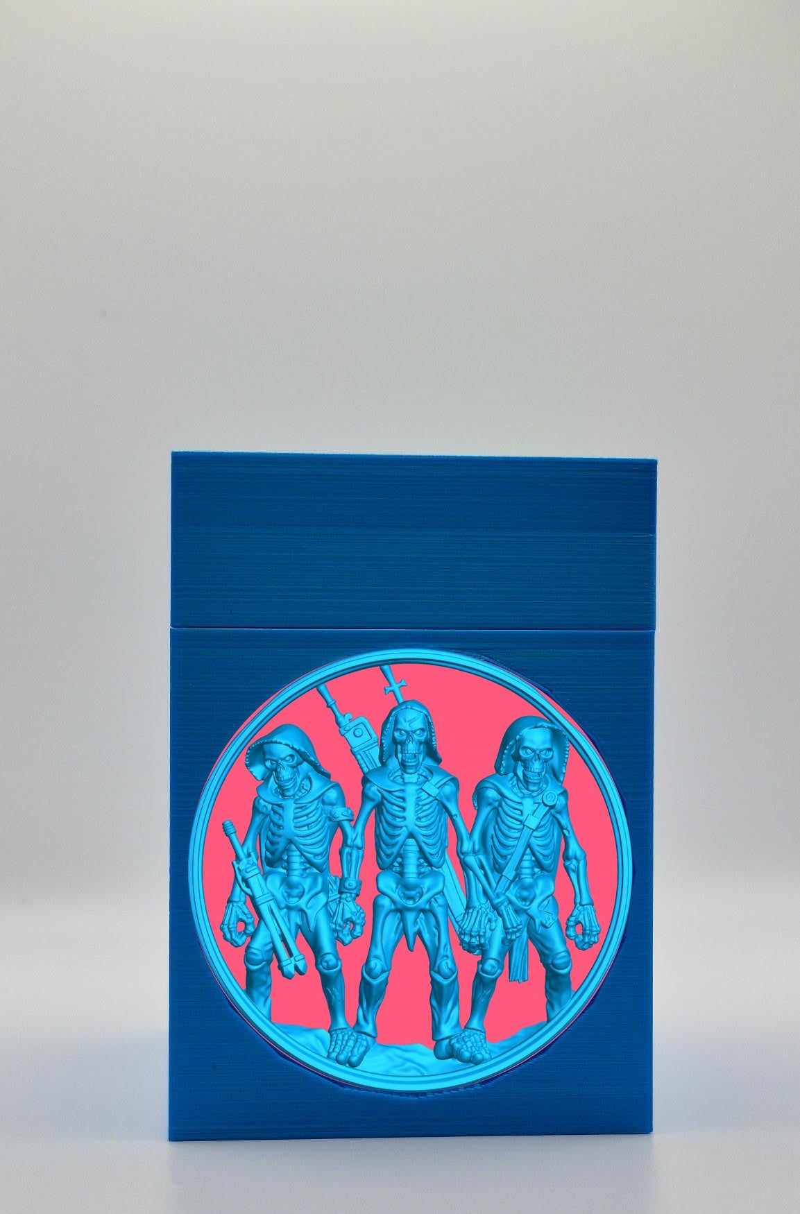 Skeleton Army Card Box — Blue
