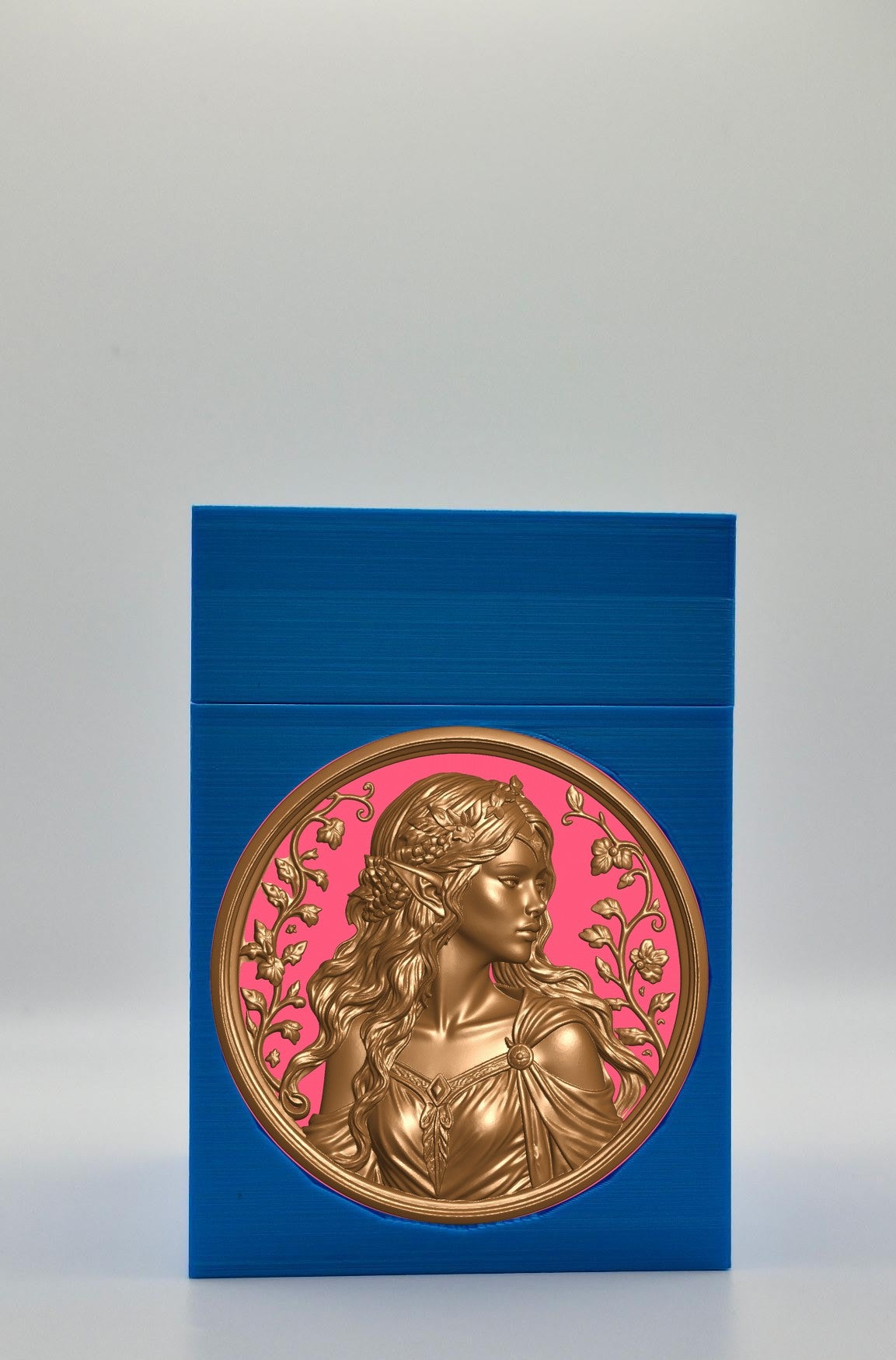Elf Maiden Card Box — Blue