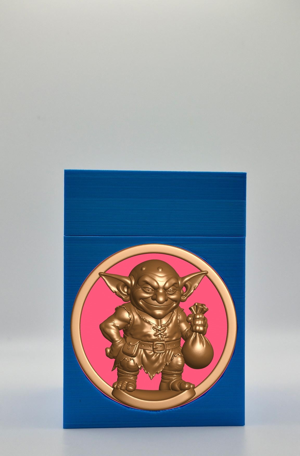 Greedy Goblin Card Box — Blue