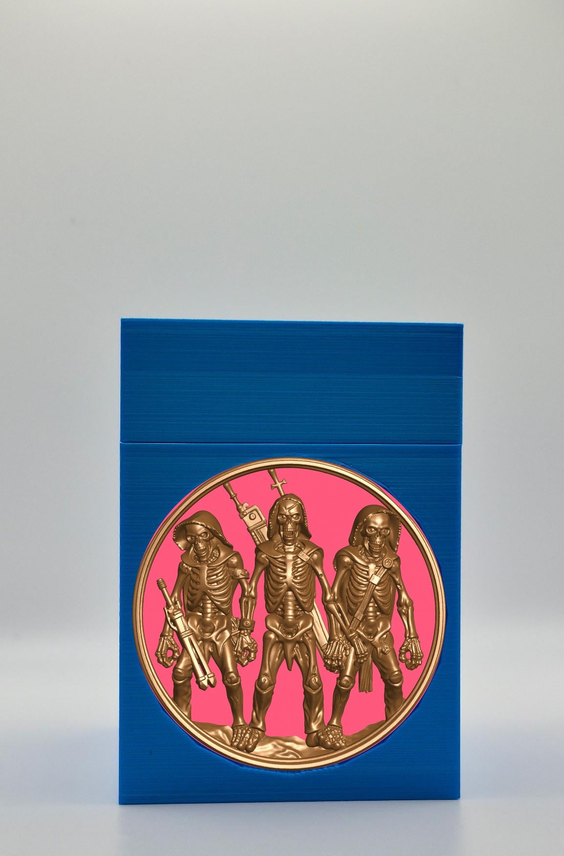 Skeleton Army Card Box — Blue