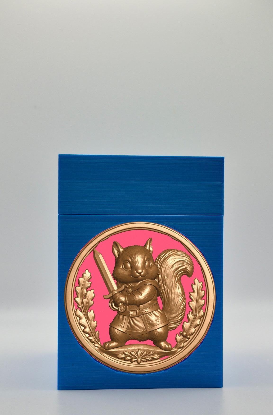 Squirrel Card Box — Blue