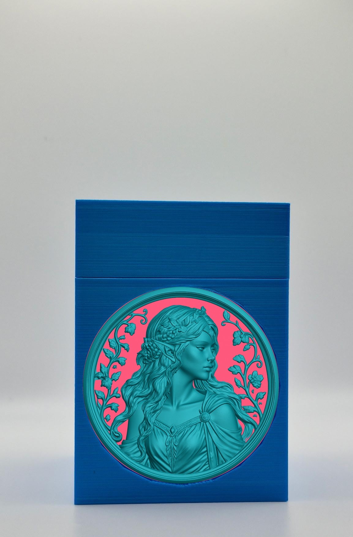 Elf Maiden Card Box — Blue