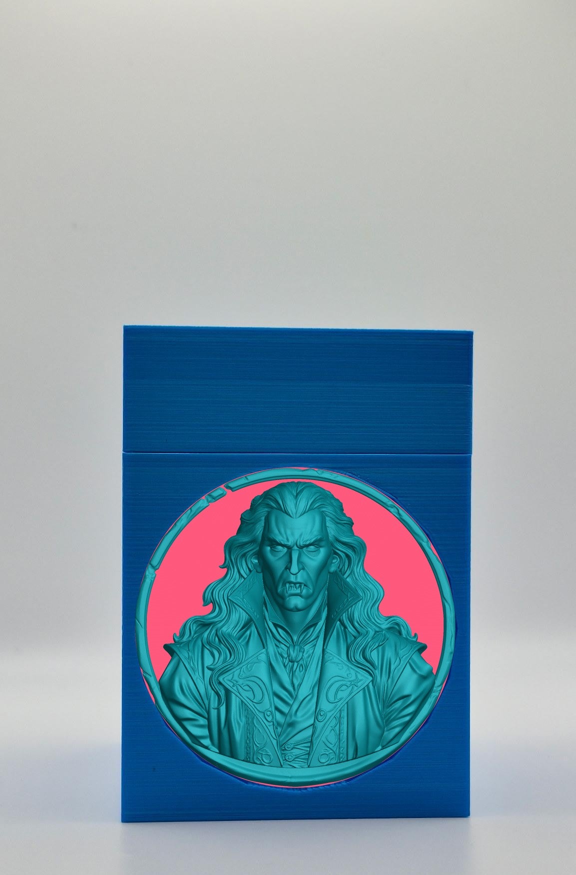 Gothic Vampire Card Box — Blue