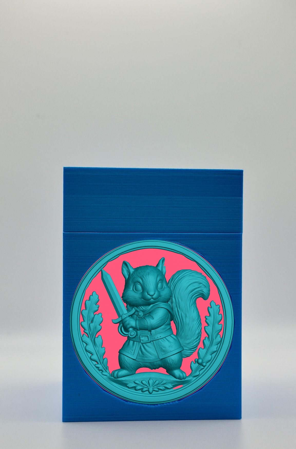 Squirrel Card Box — Blue