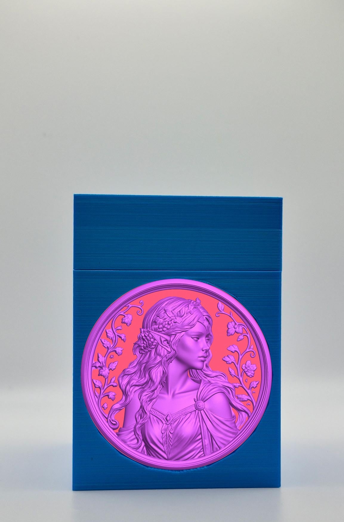Elf Maiden Card Box — Blue