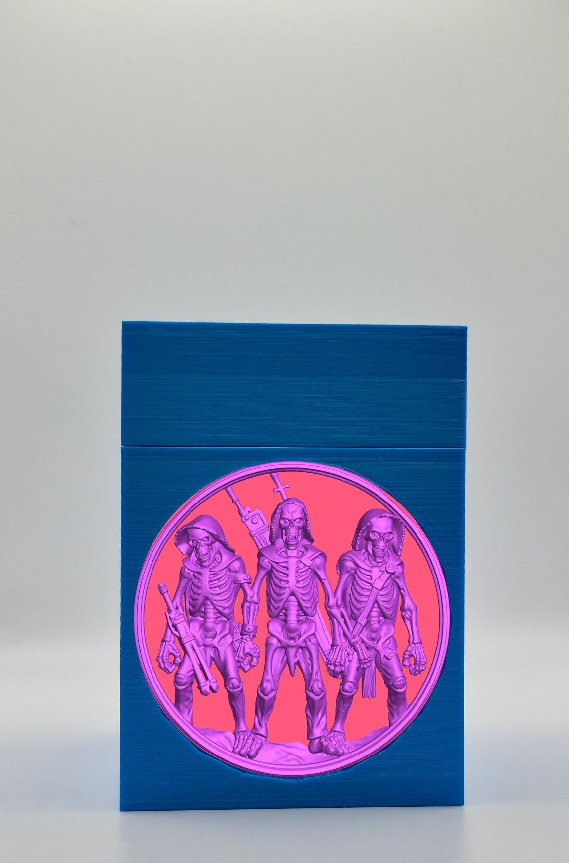 Skeleton Army Card Box — Blue