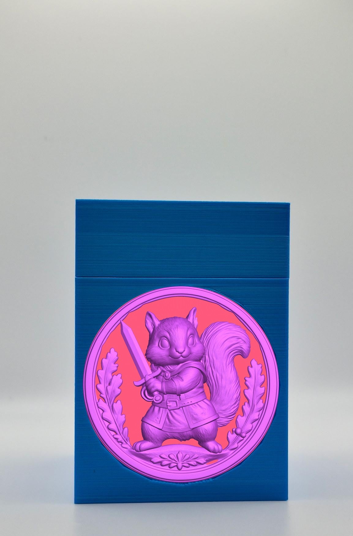 Squirrel Card Box — Blue