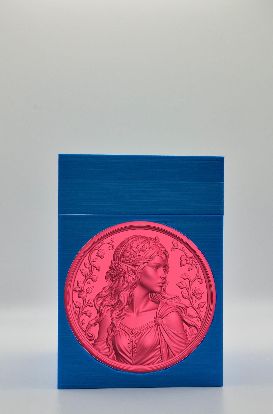 Elf Maiden Card Box — Blue