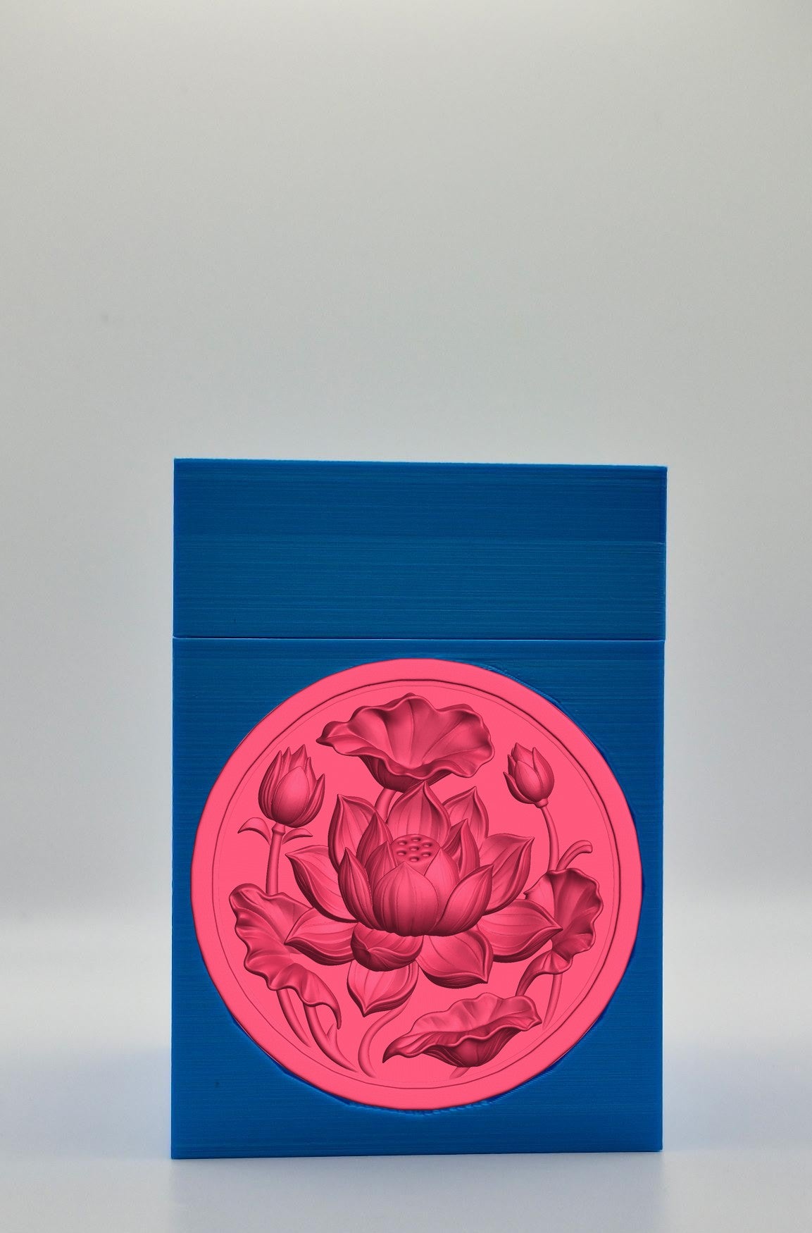 Lotus Card Box — Blue