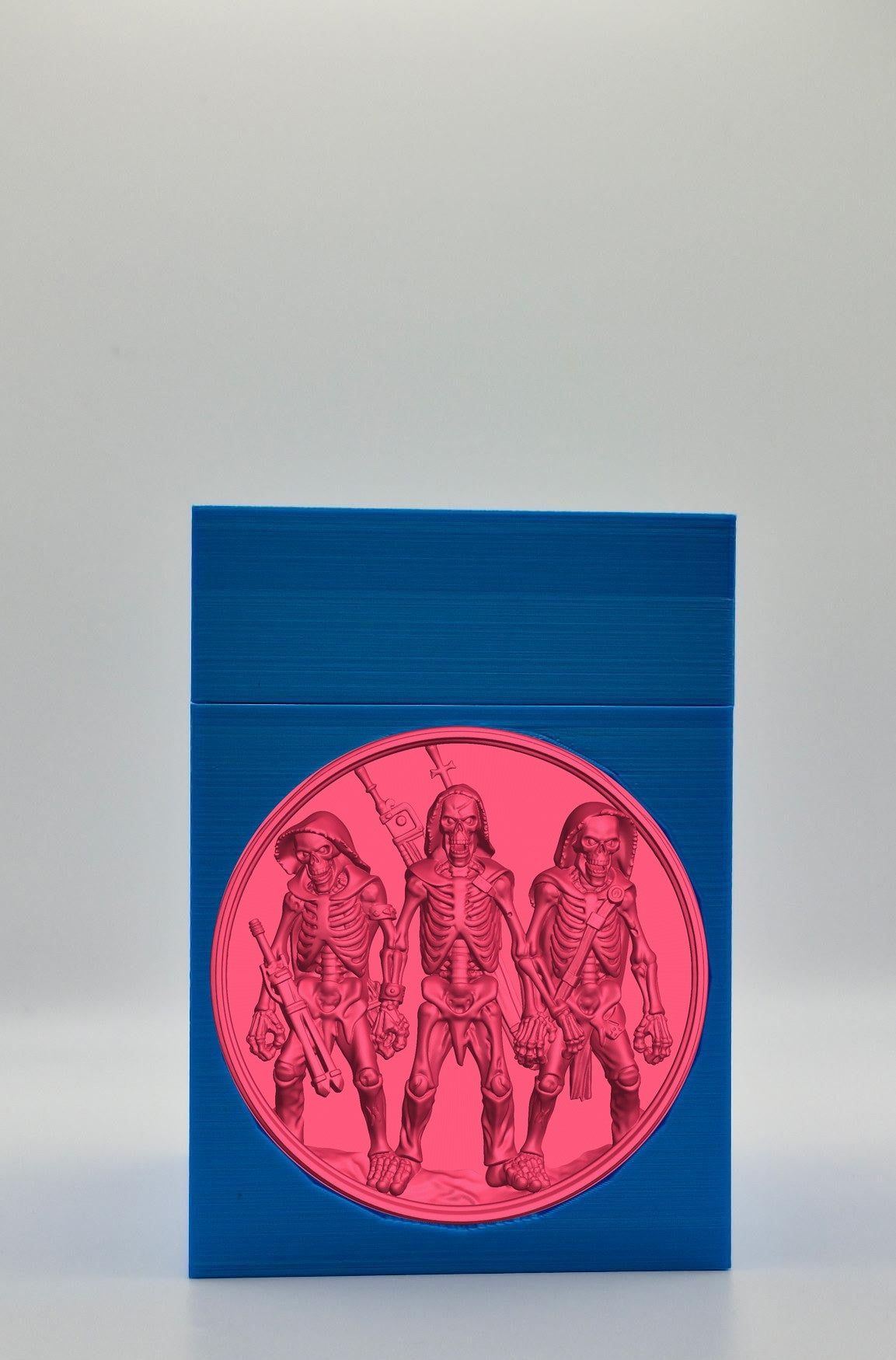 Skeleton Army Card Box — Blue