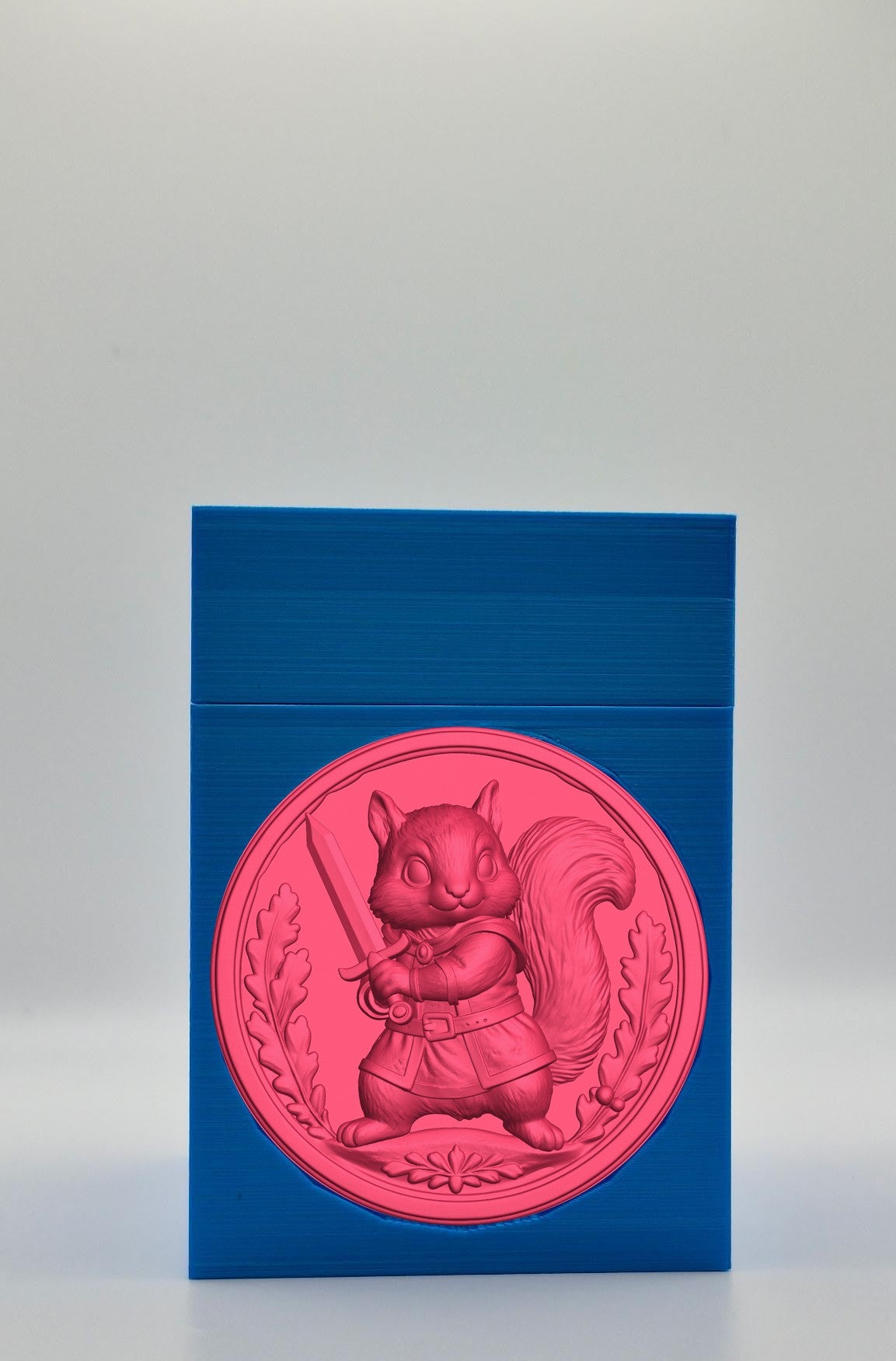 Squirrel Card Box — Blue