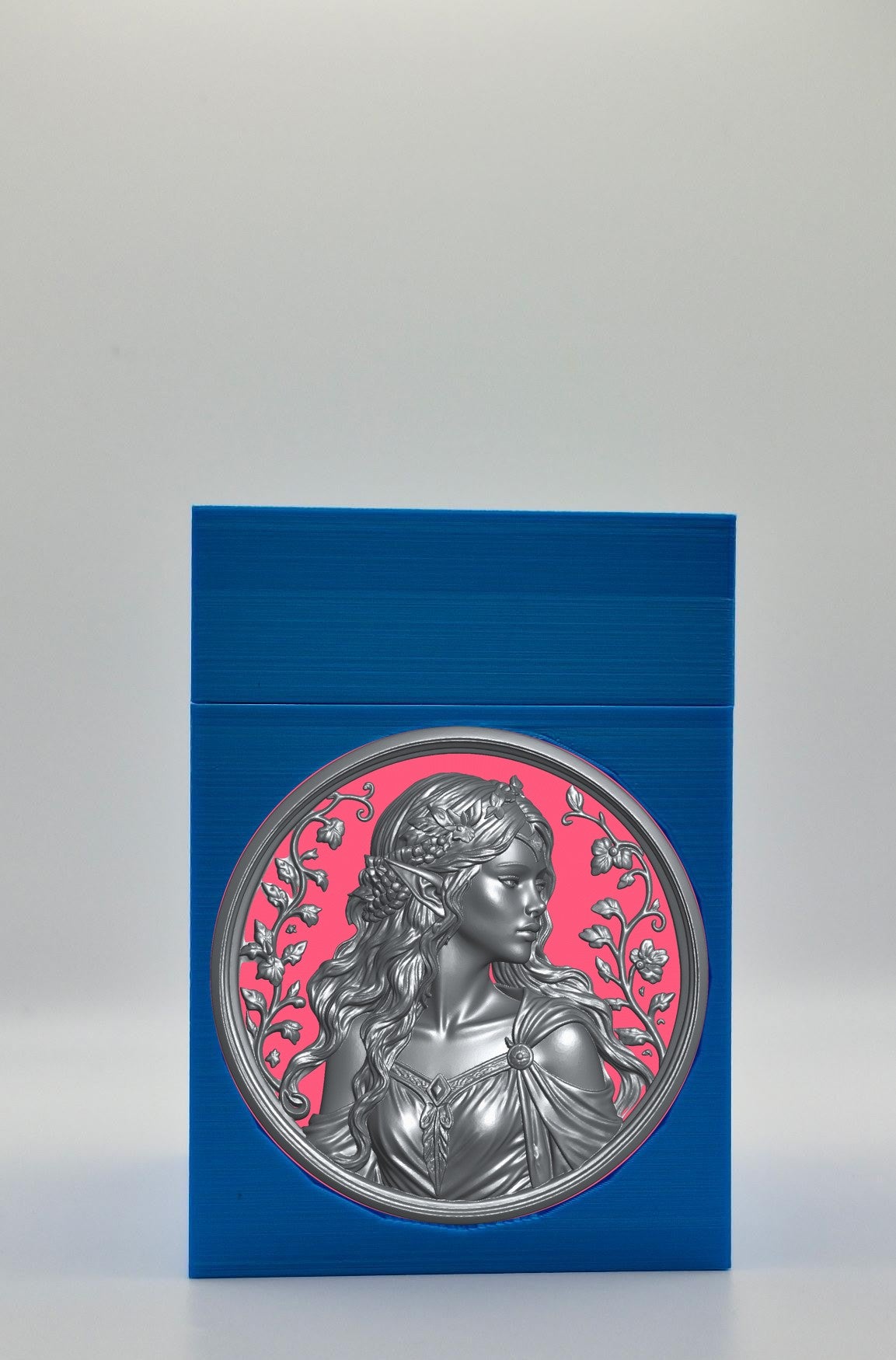 Elf Maiden Card Box — Blue