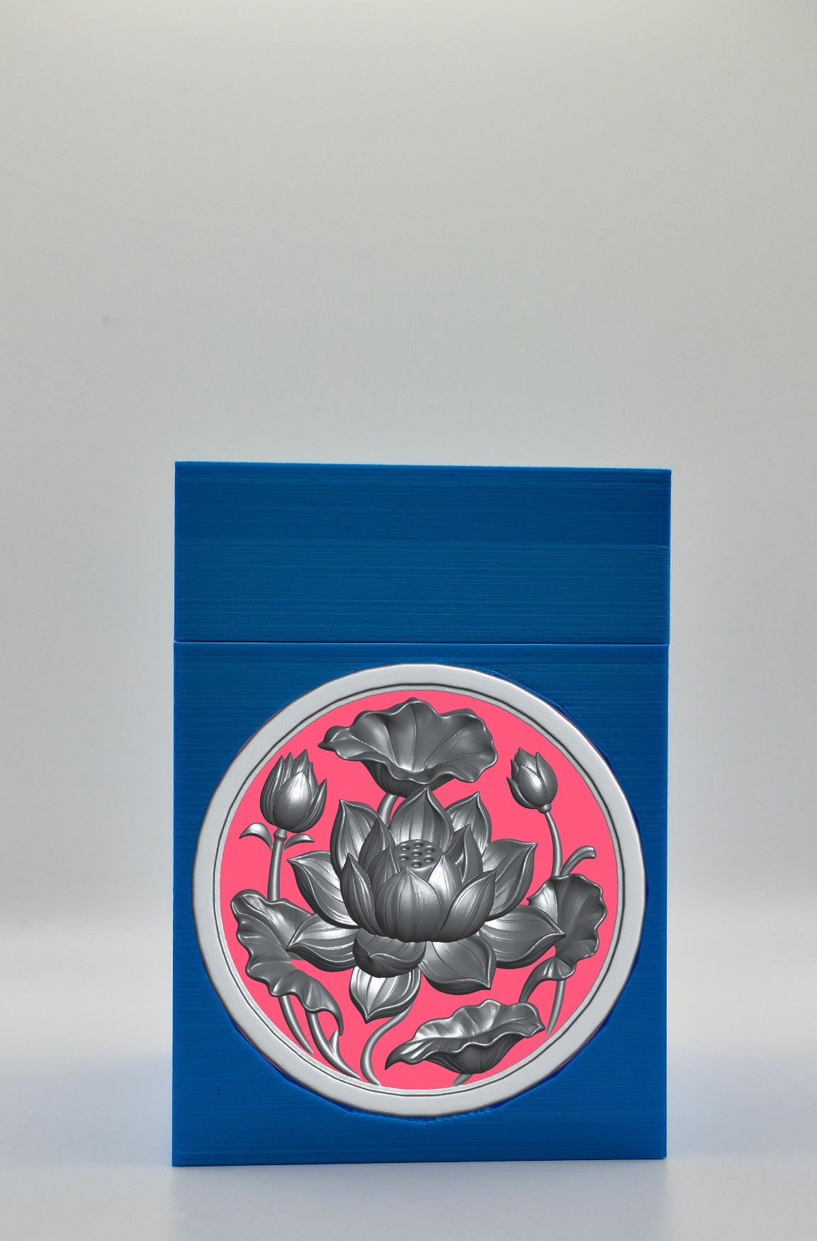 Lotus Card Box — Blue
