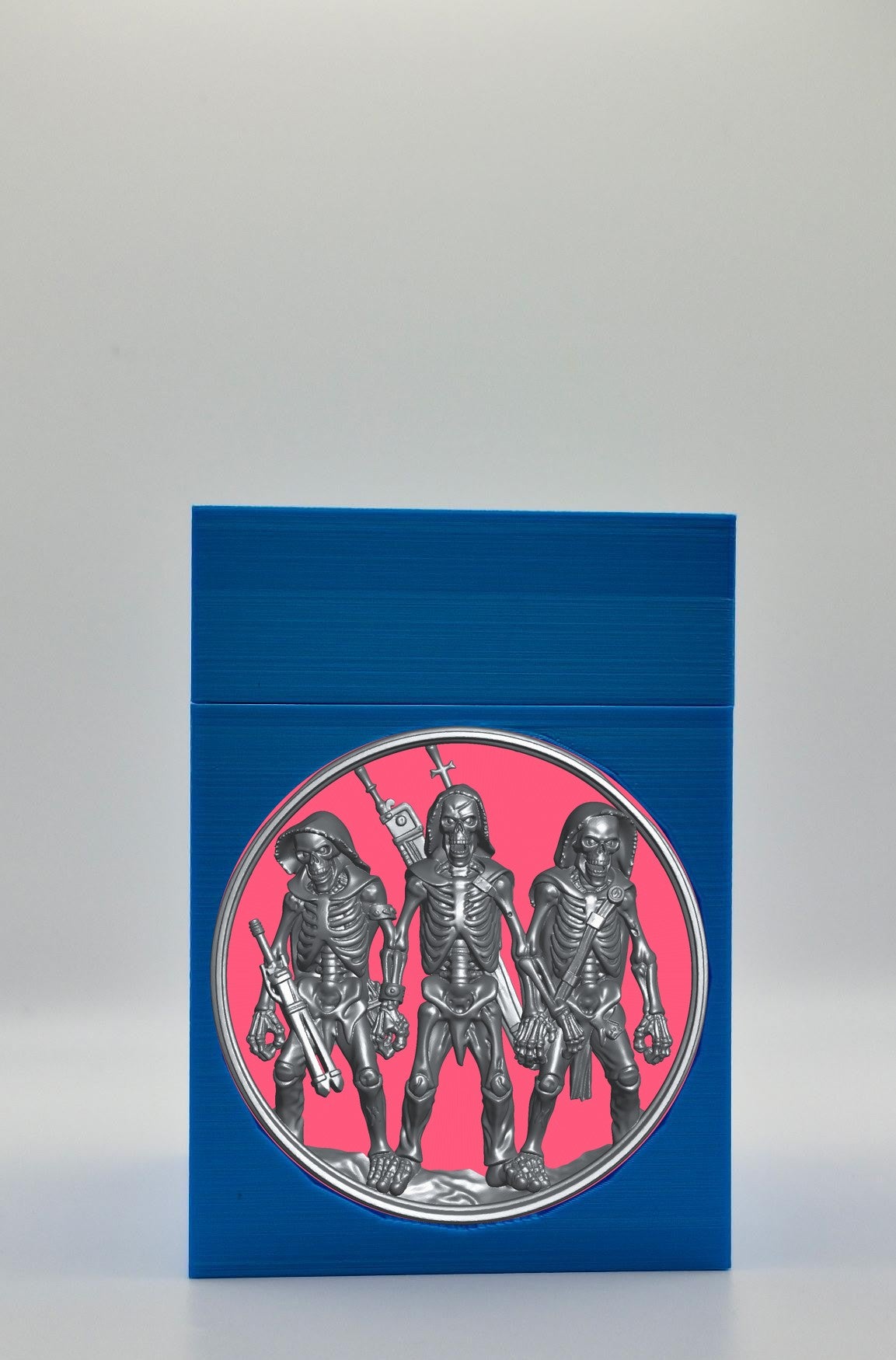 Skeleton Army Card Box — Blue