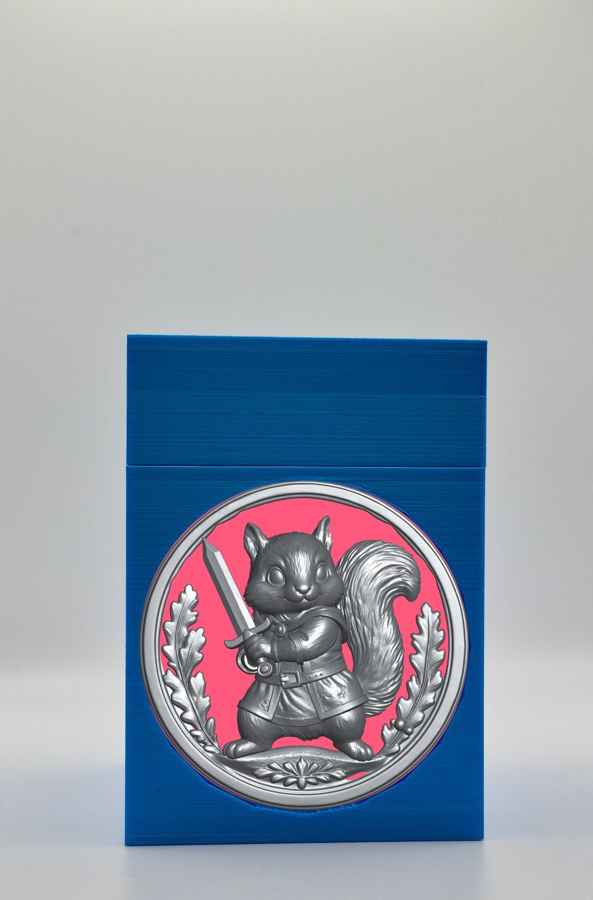 Squirrel Card Box — Blue