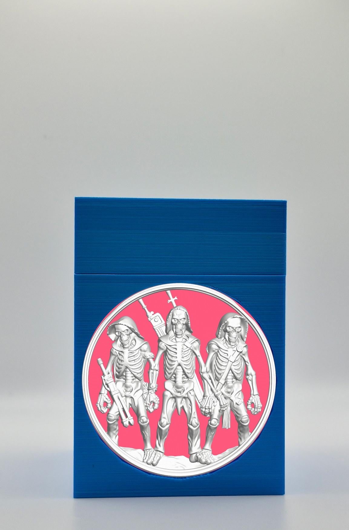 Skeleton Army Card Box — Blue