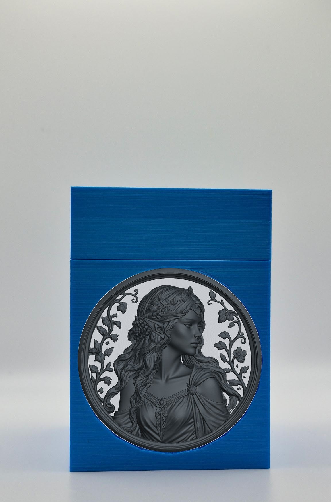 Elf Maiden Card Box — Blue