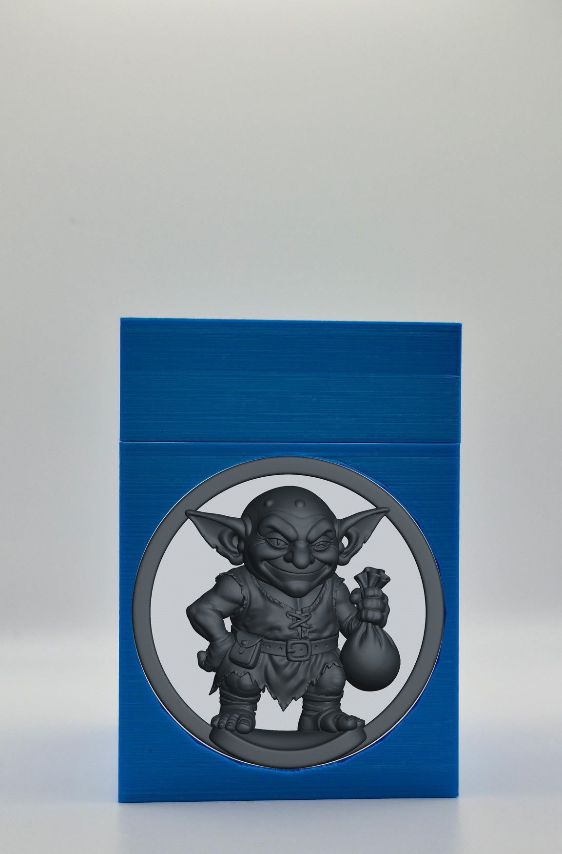 Greedy Goblin Card Box — Blue