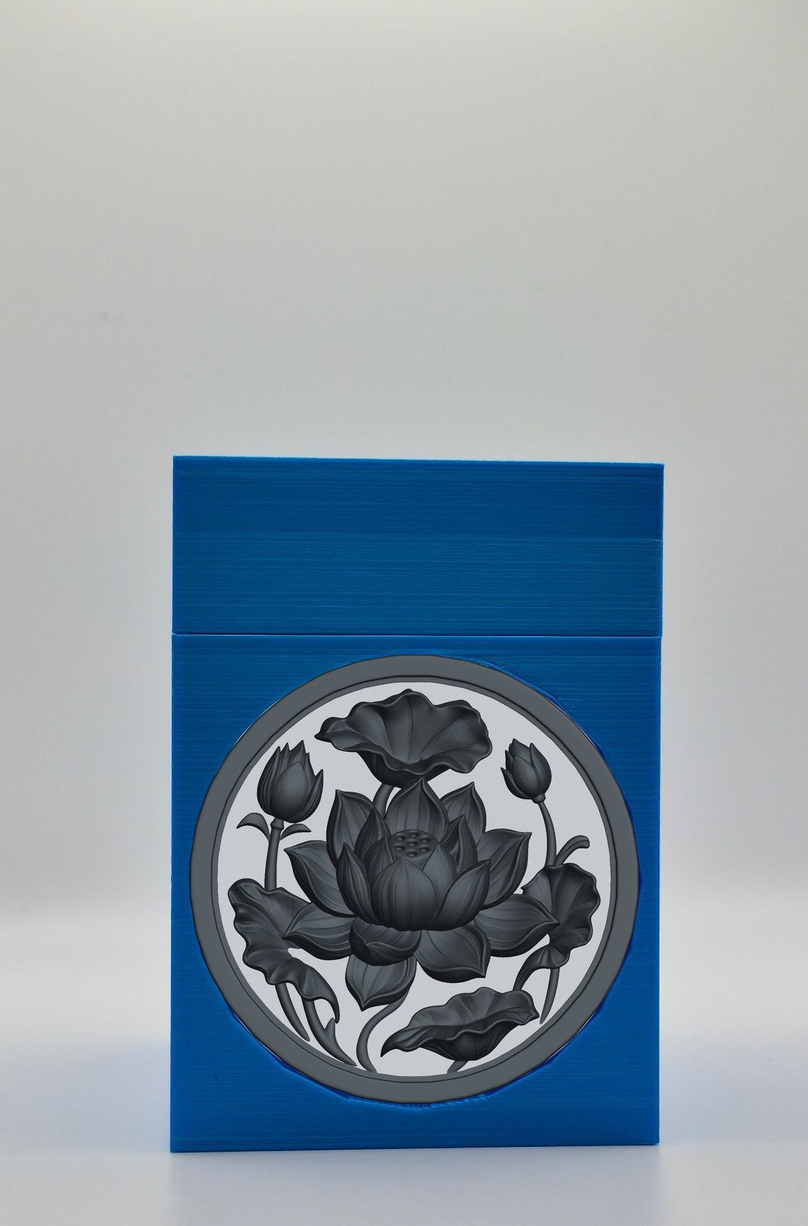 Lotus Card Box — Blue