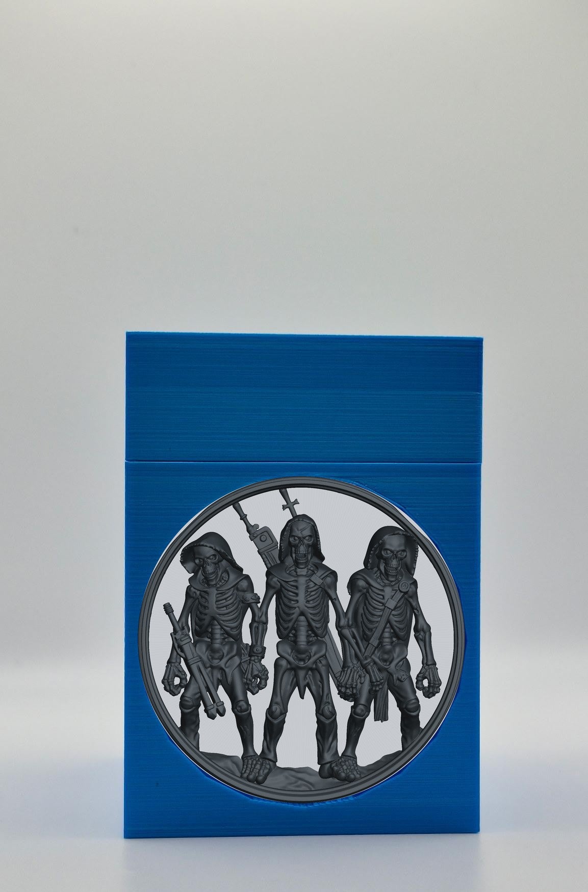Skeleton Army Card Box — Blue