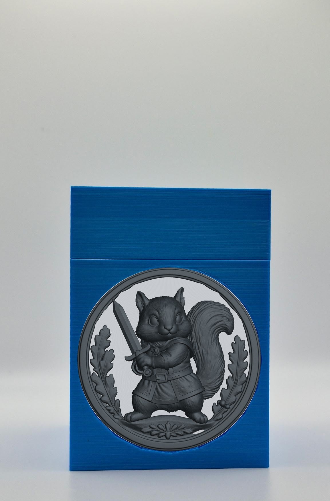 Squirrel Card Box — Blue