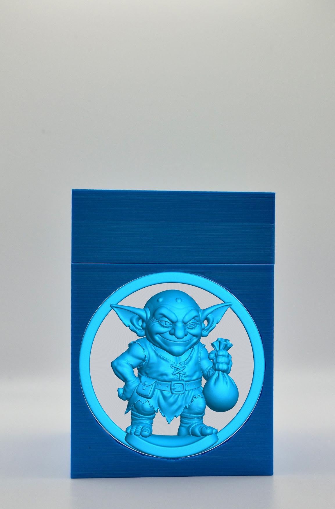 Greedy Goblin Card Box — Blue