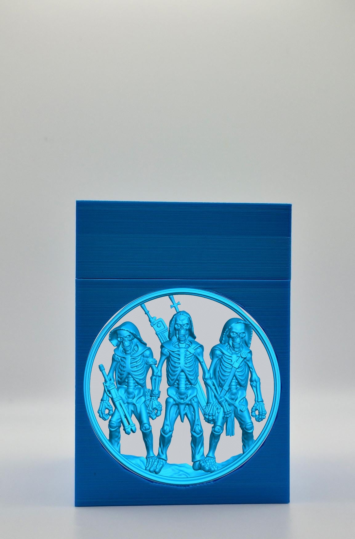 Skeleton Army Card Box — Blue