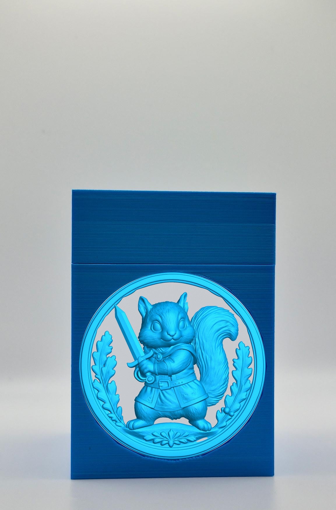 Squirrel Card Box — Blue