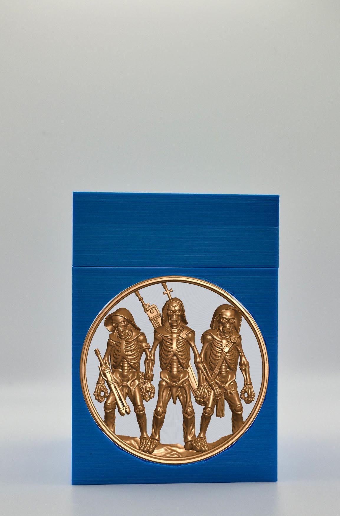 Skeleton Army Card Box — Blue