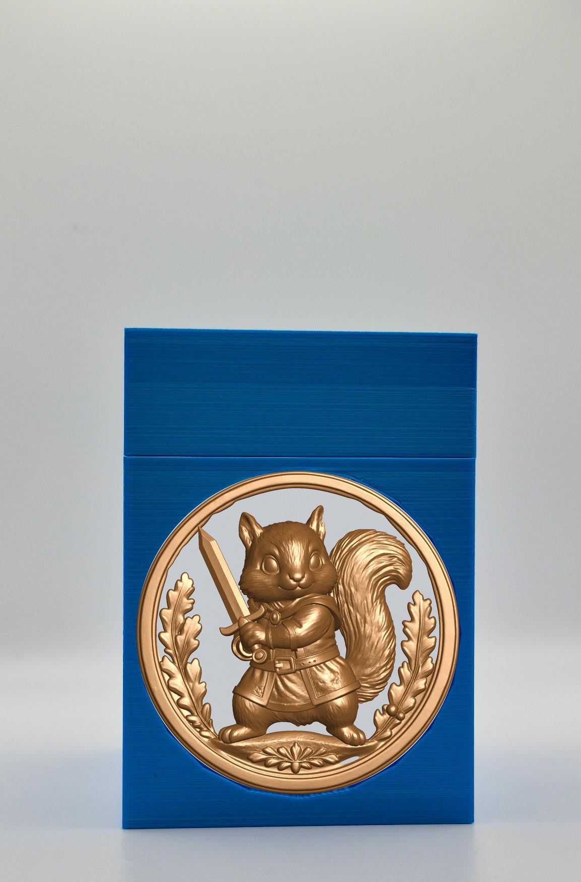 Squirrel Card Box — Blue