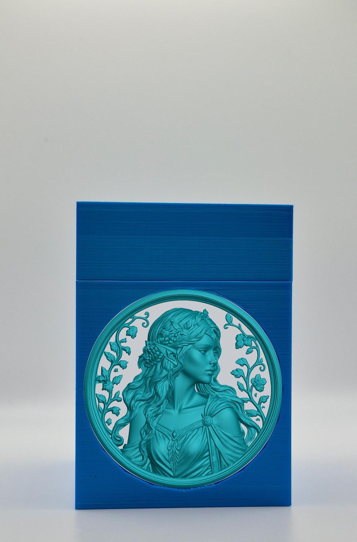 Elf Maiden Card Box — Blue