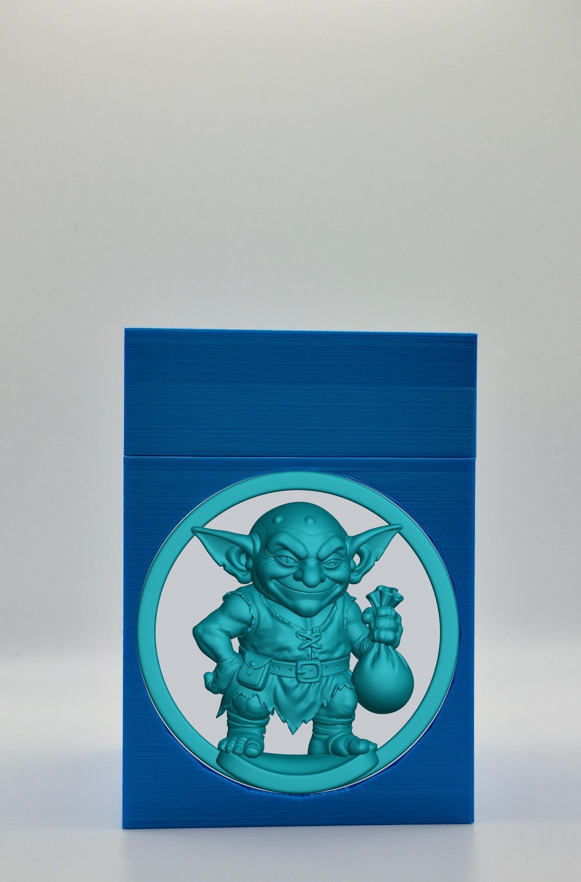 Greedy Goblin Card Box — Blue