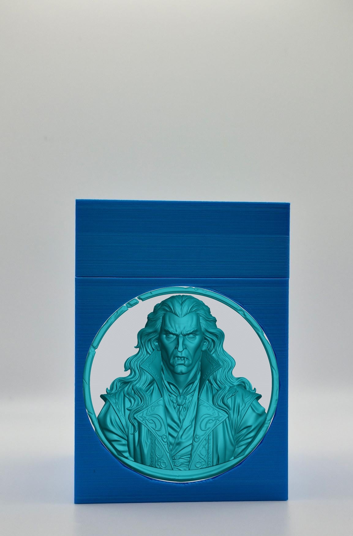 Gothic Vampire Card Box — Blue