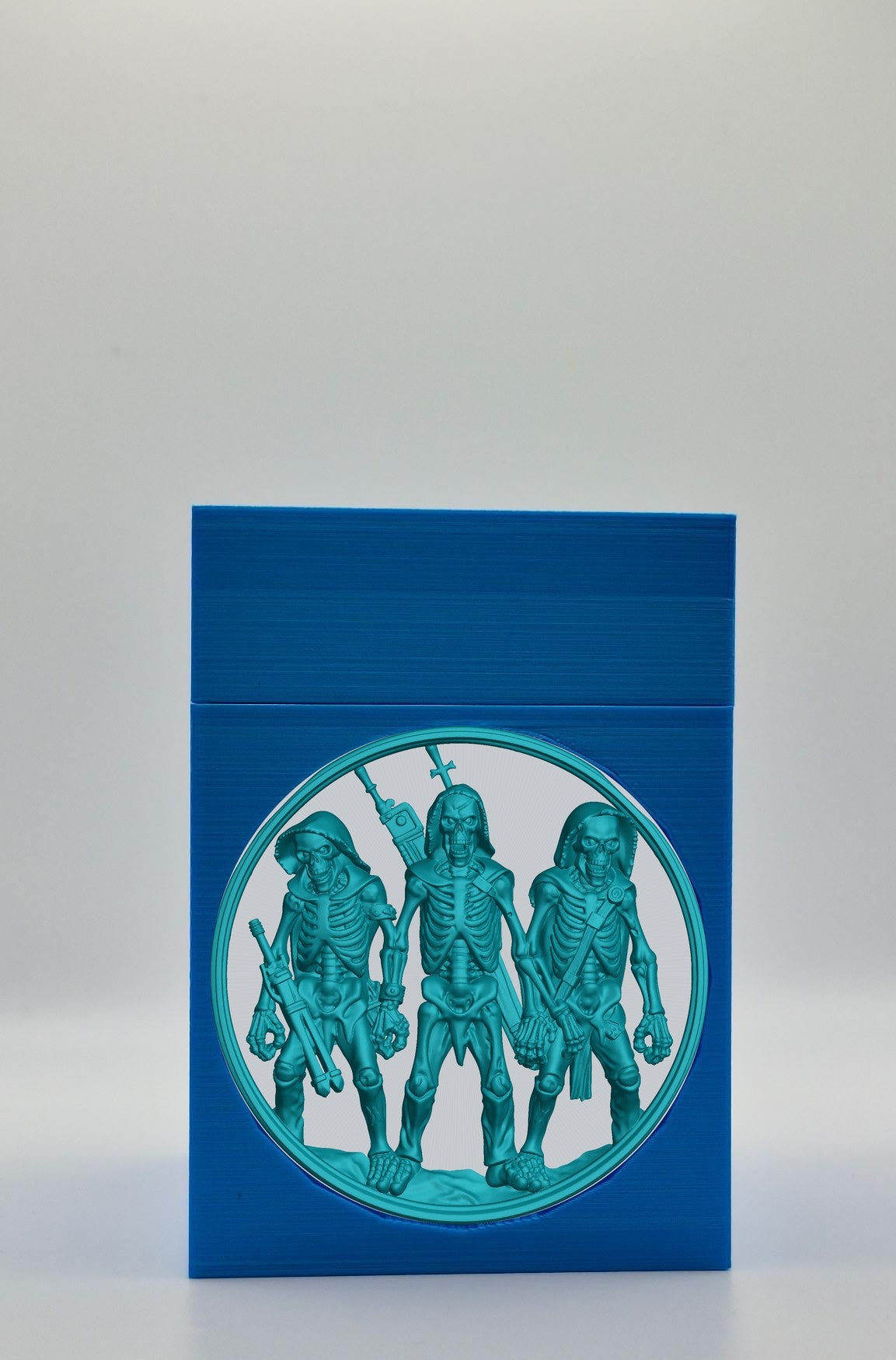 Skeleton Army Card Box — Blue