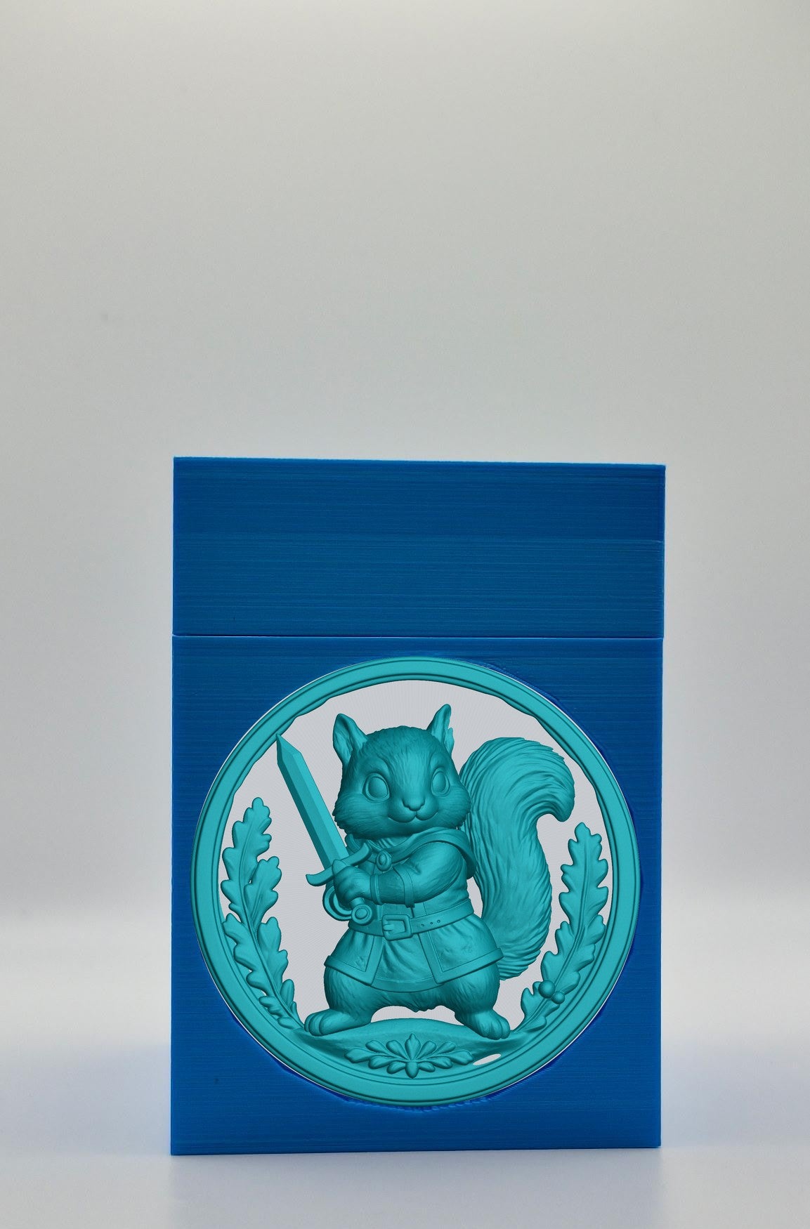Squirrel Card Box — Blue