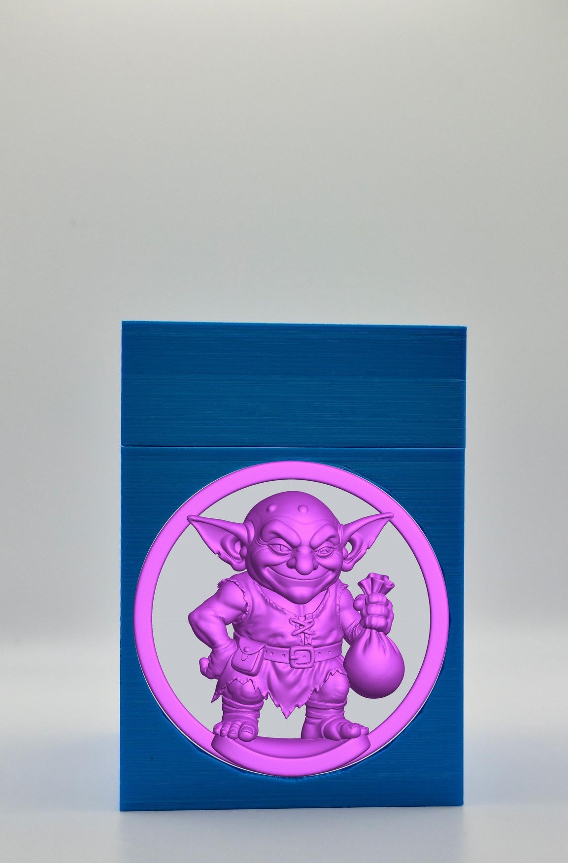 Greedy Goblin Card Box — Blue