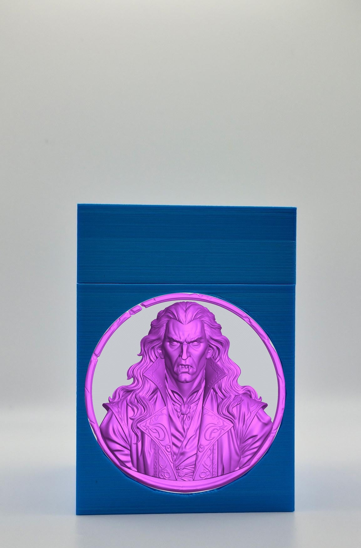Gothic Vampire Card Box — Blue