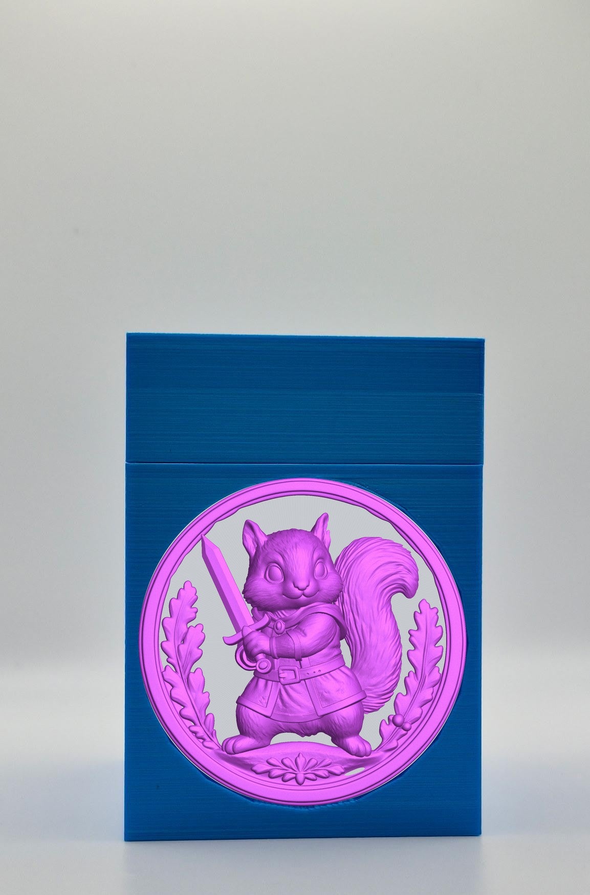 Squirrel Card Box — Blue