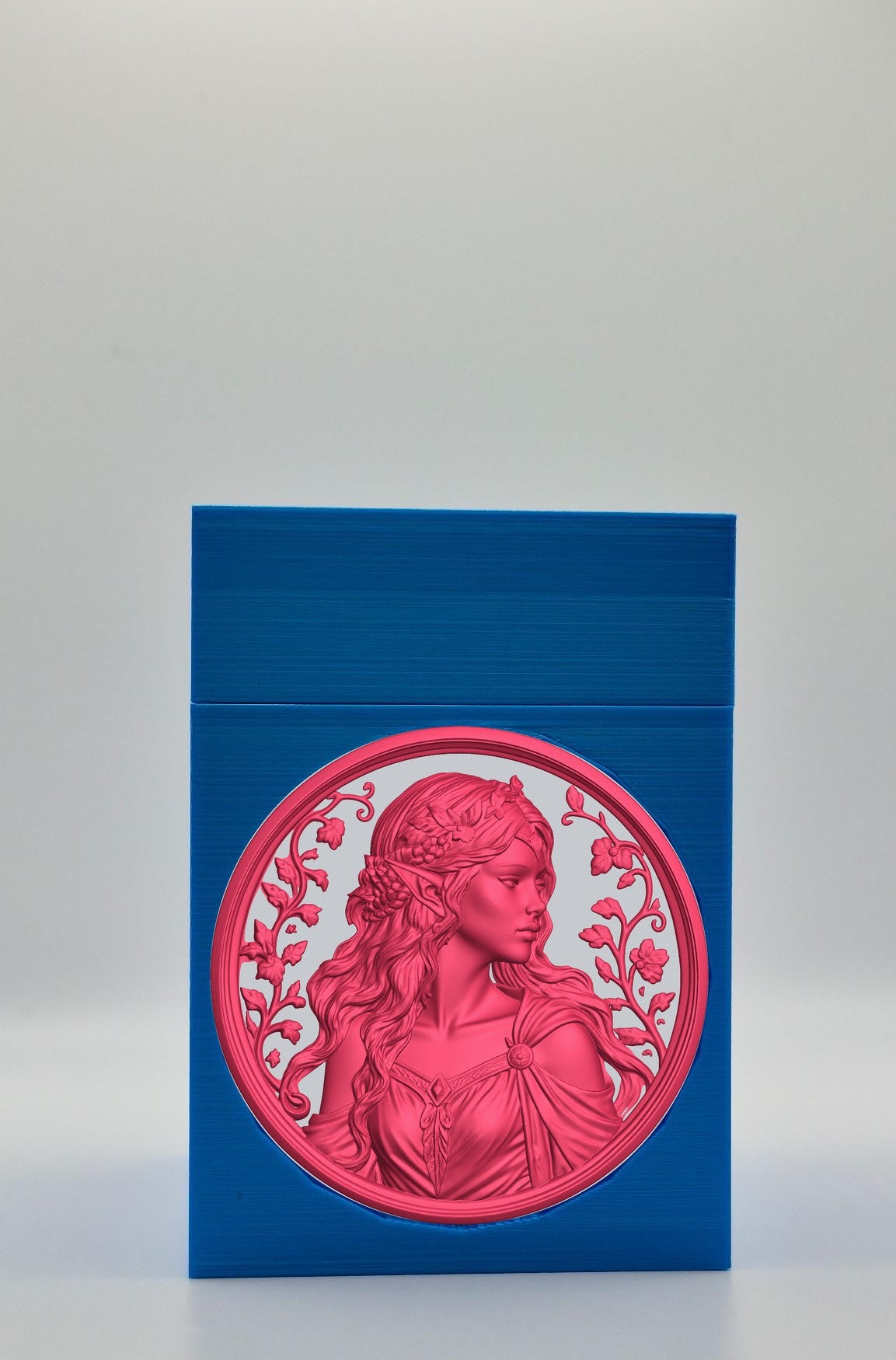Elf Maiden Card Box — Blue