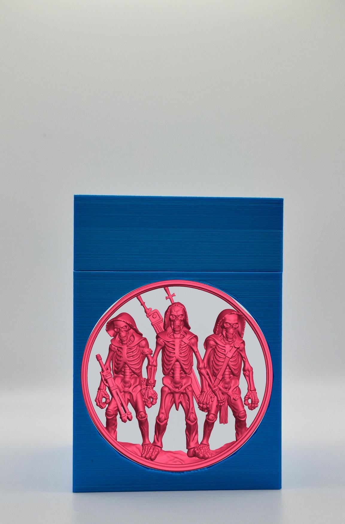 Skeleton Army Card Box — Blue