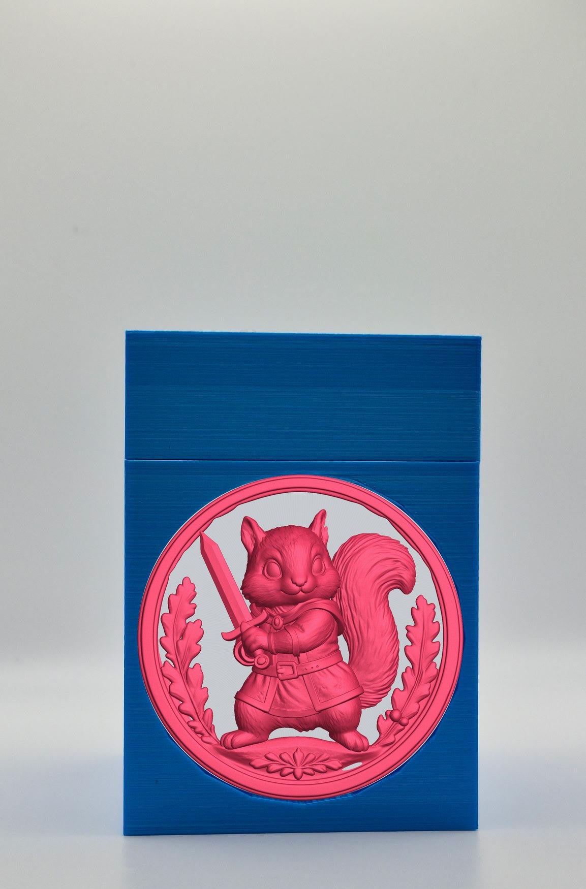 Squirrel Card Box — Blue