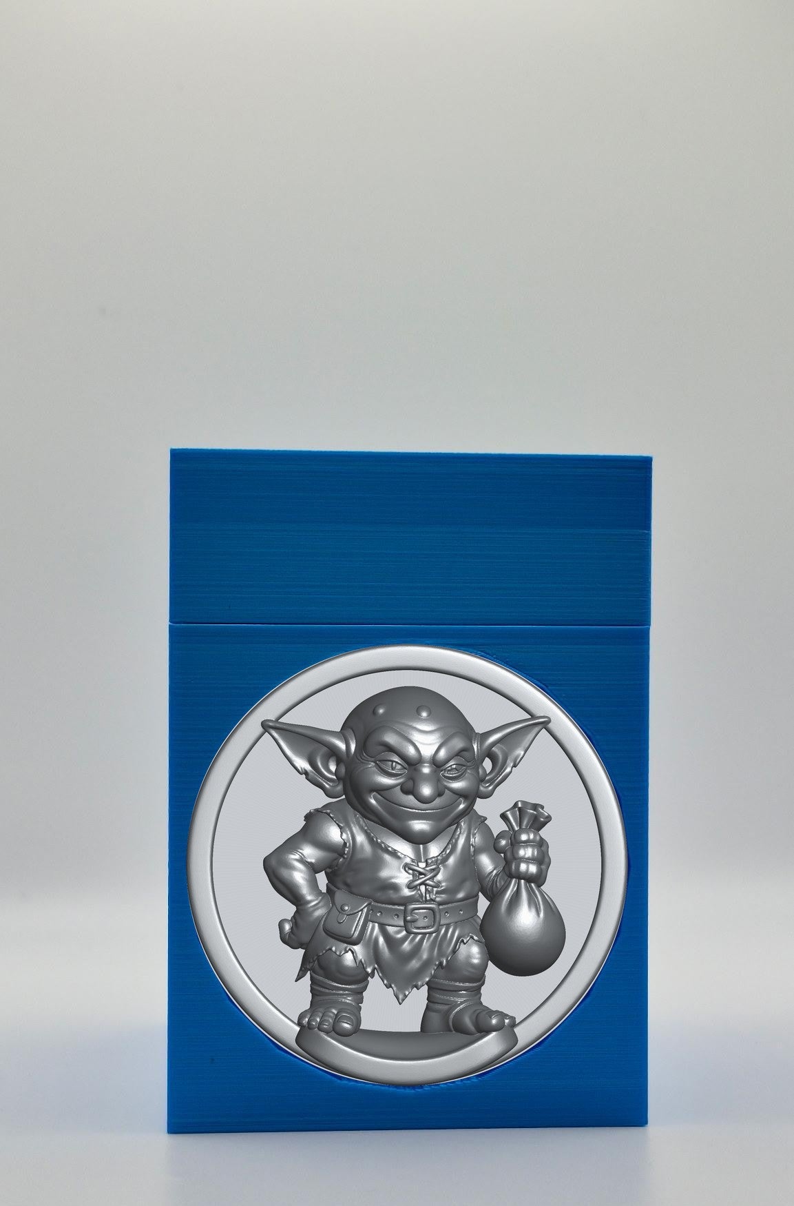 Greedy Goblin Card Box — Blue